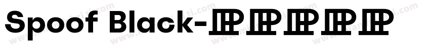 Spoof Black字体转换
